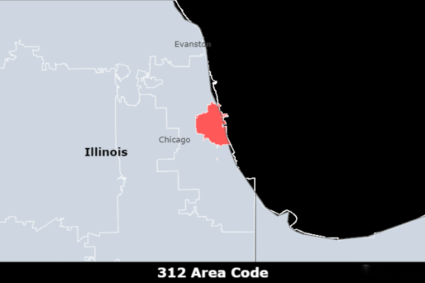 where is 312 area code